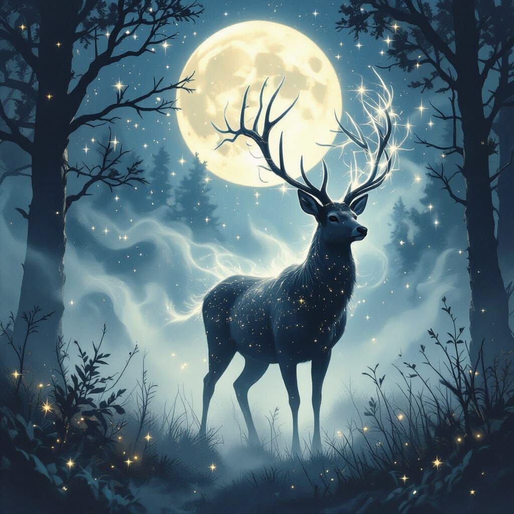 Mystical Deer  by @Lefteris Michael