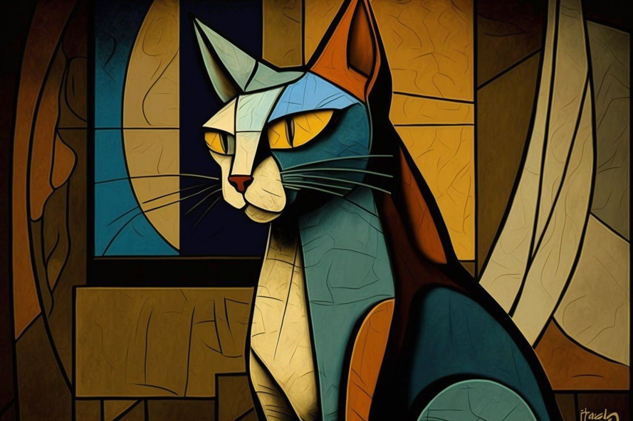 Cat cubist