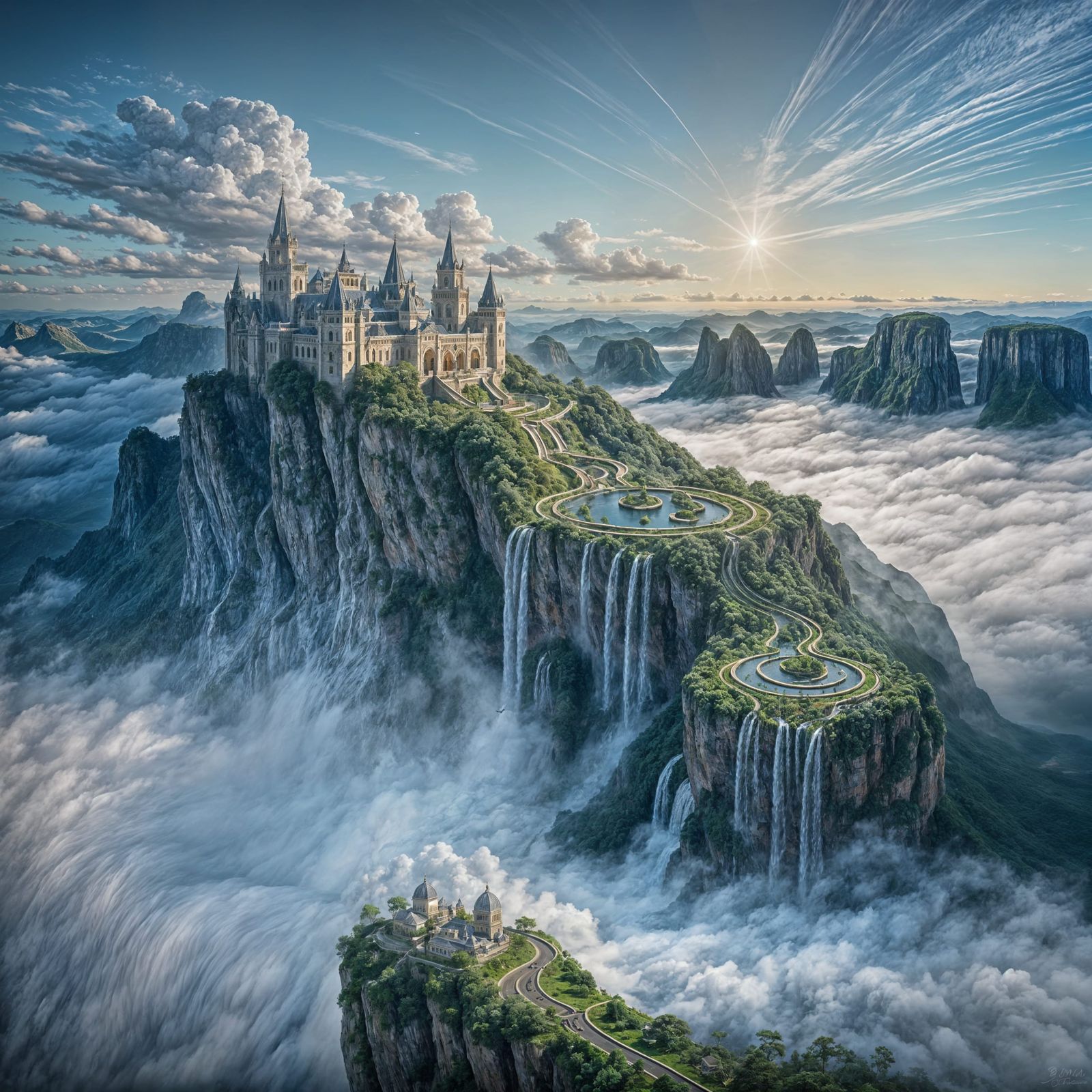 Mountain Palace  by @Cabbits