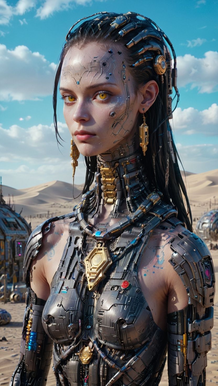 The beautiful alien, the princess of the desert