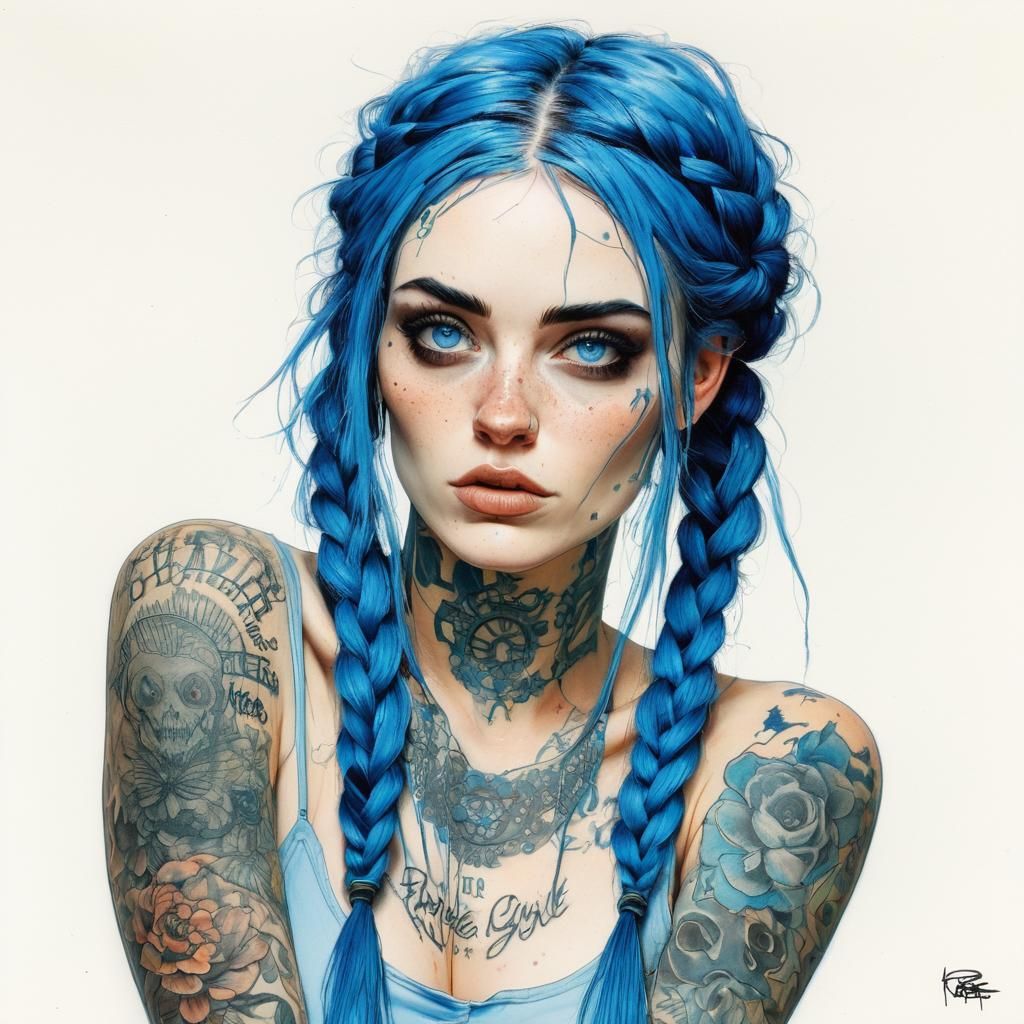 perfect blue girl  by @toastercide