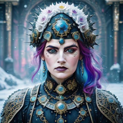 <lora:3D:1.0>kreiere mir einen wunderschönen Schneeflockenkr...