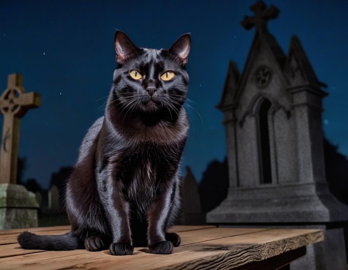 Black cat tomb