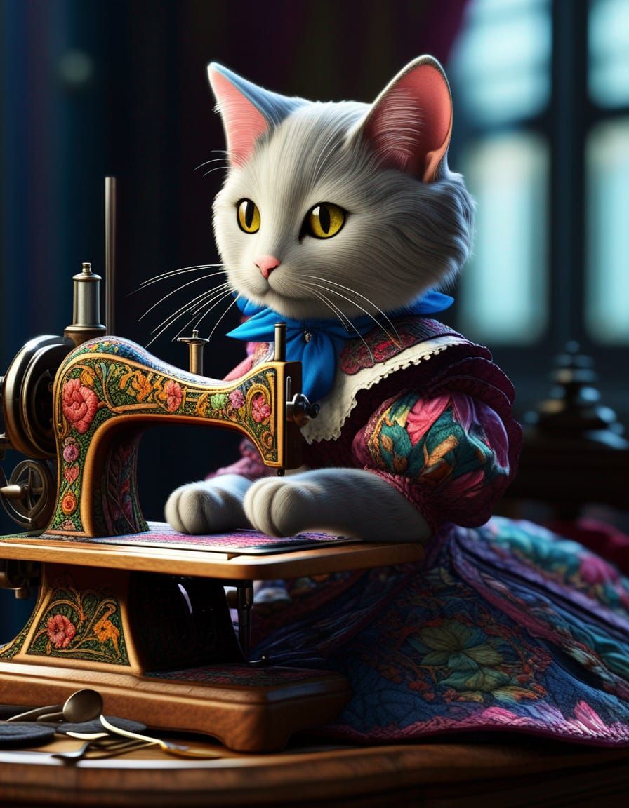 The Victorian Seamtress  by @SoniaSarkali