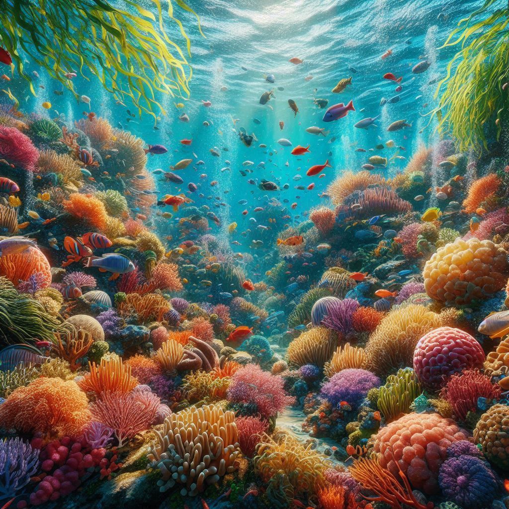 Aquatic plants should grow more and more under the sea