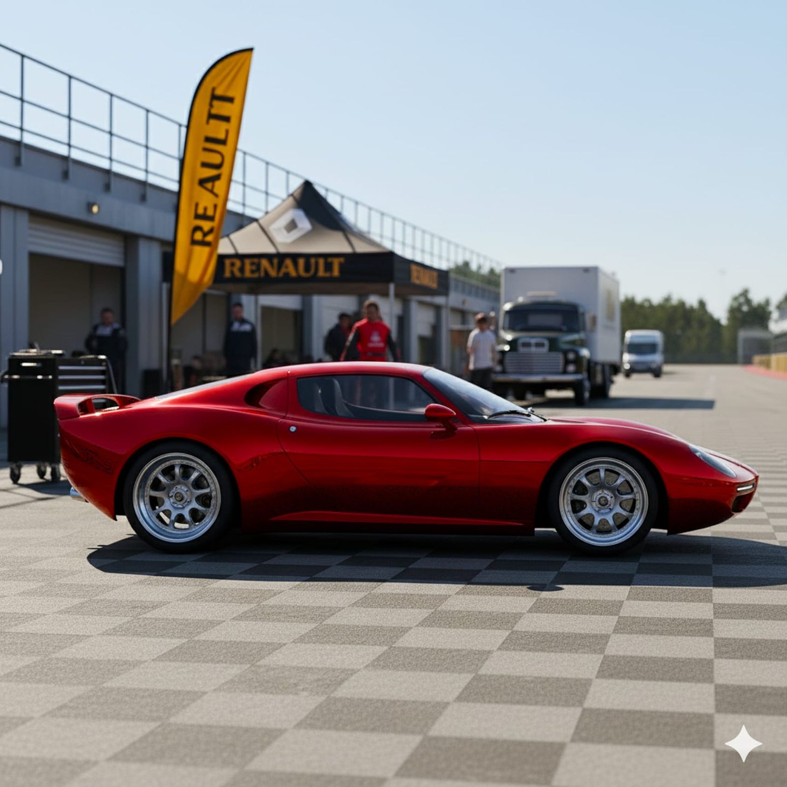 Alfa Romeo Retro-Mod Sports Car Concept, #4, side view