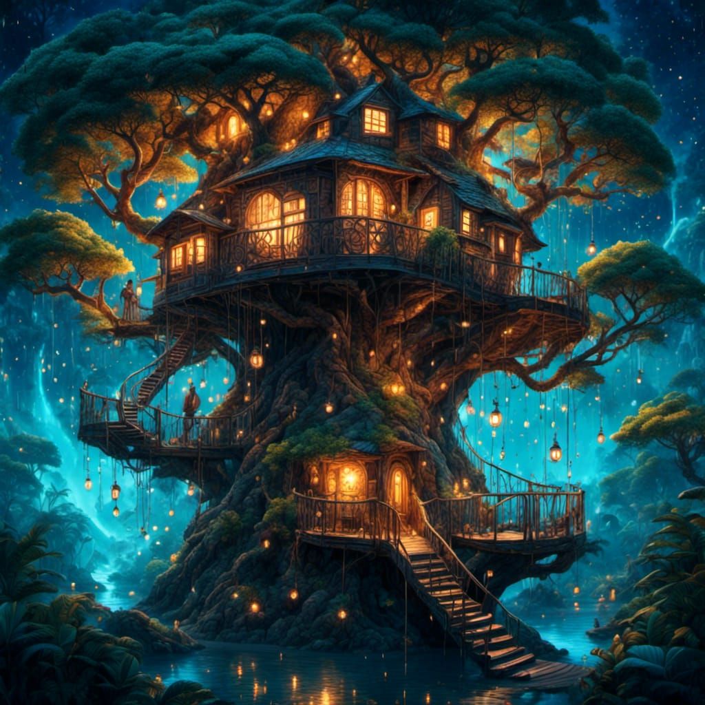  treehouse built in a boabab tree,  by @whiterose