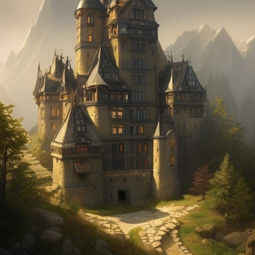 Bavarian Style Castle. 