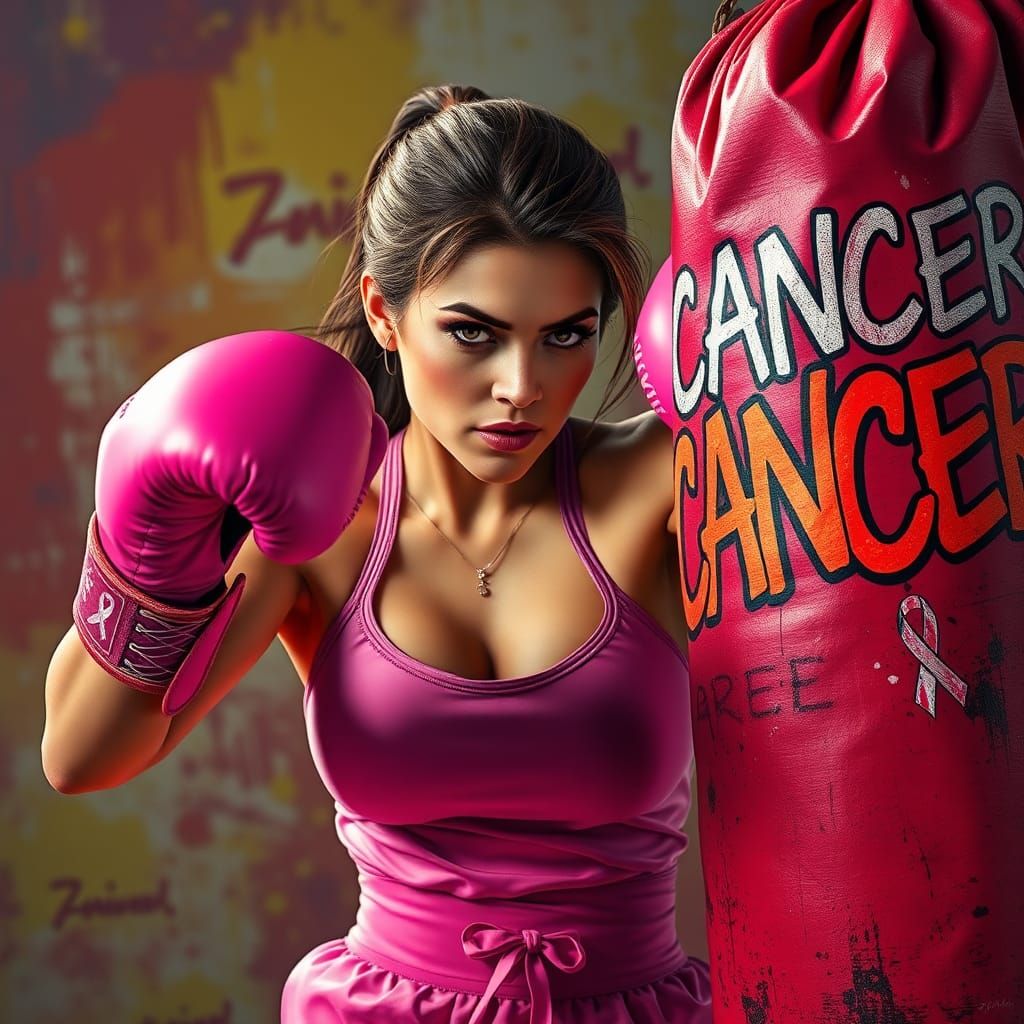 Giving Cancer a Beating  by @possom2009
