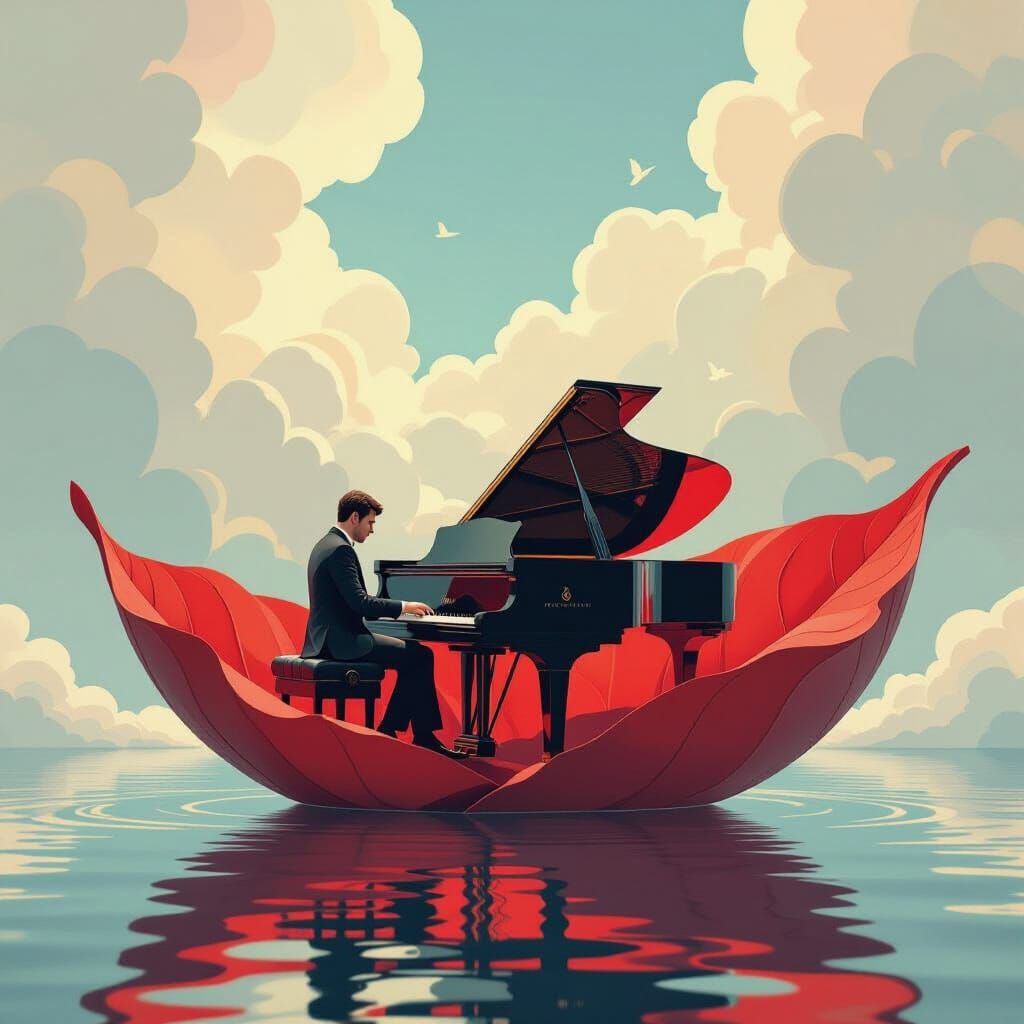 Floating Piano  by @Geofranz-Italy