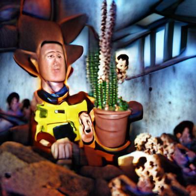 Sheriff Woody in the cactus den of terror