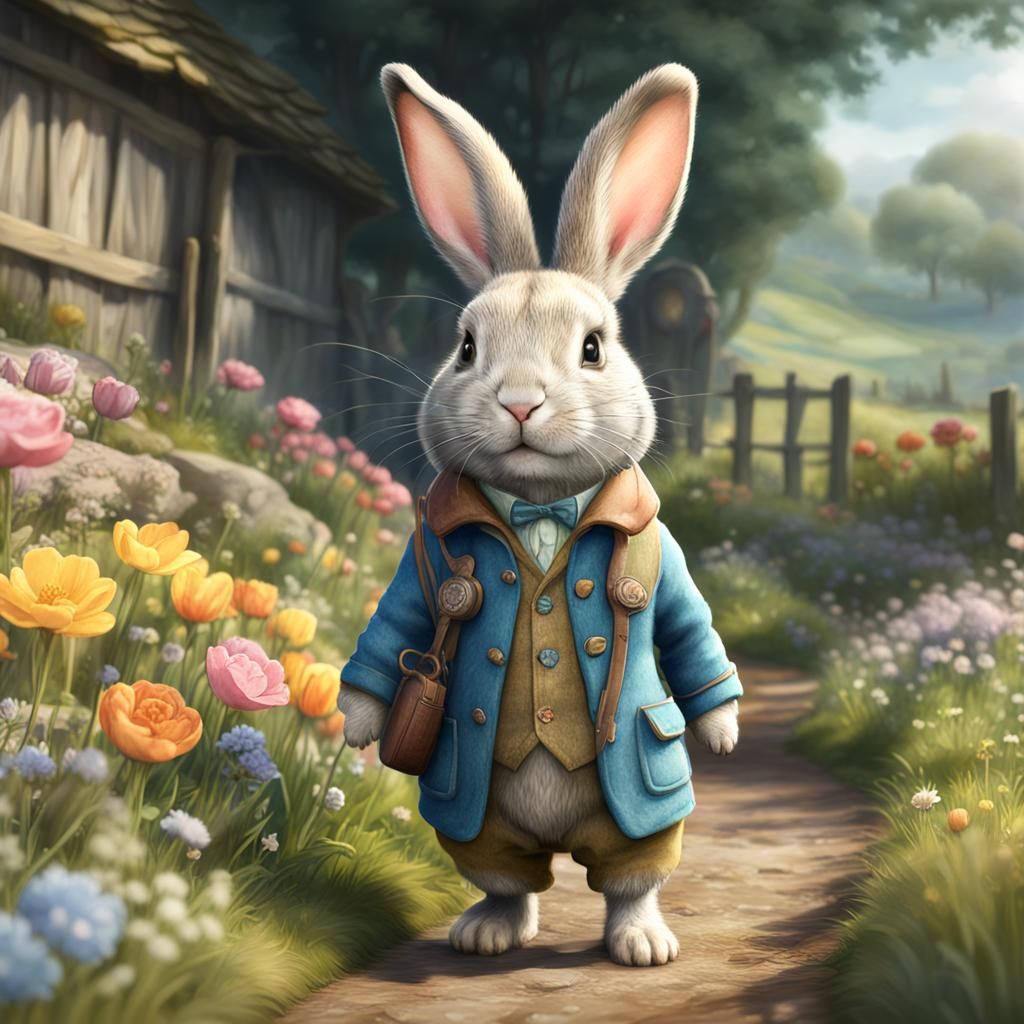 Bunny Rabbit out for a Walk
