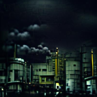 Industrial landscape dark