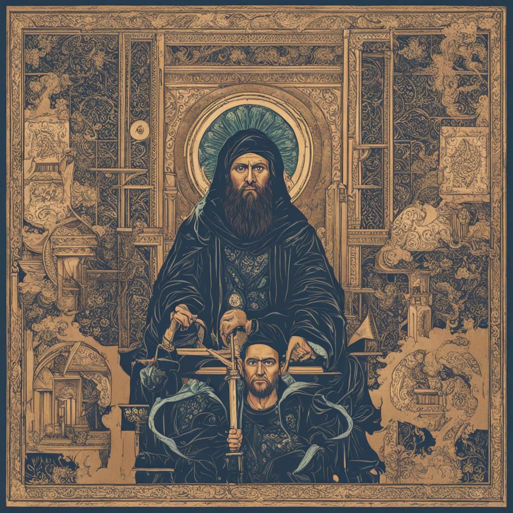 Computer Near Shoe Boxes with Two Men Sitting