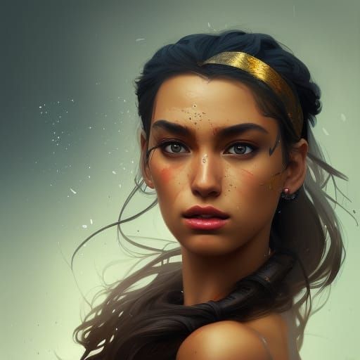 Detailed Portrait of a Chola Woman