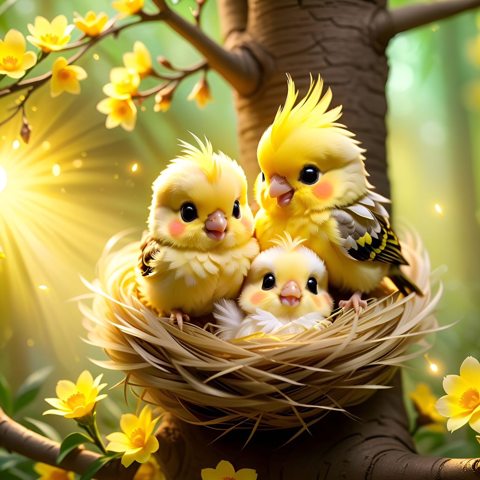 Nestful of Sushine  by @Ria Hagane