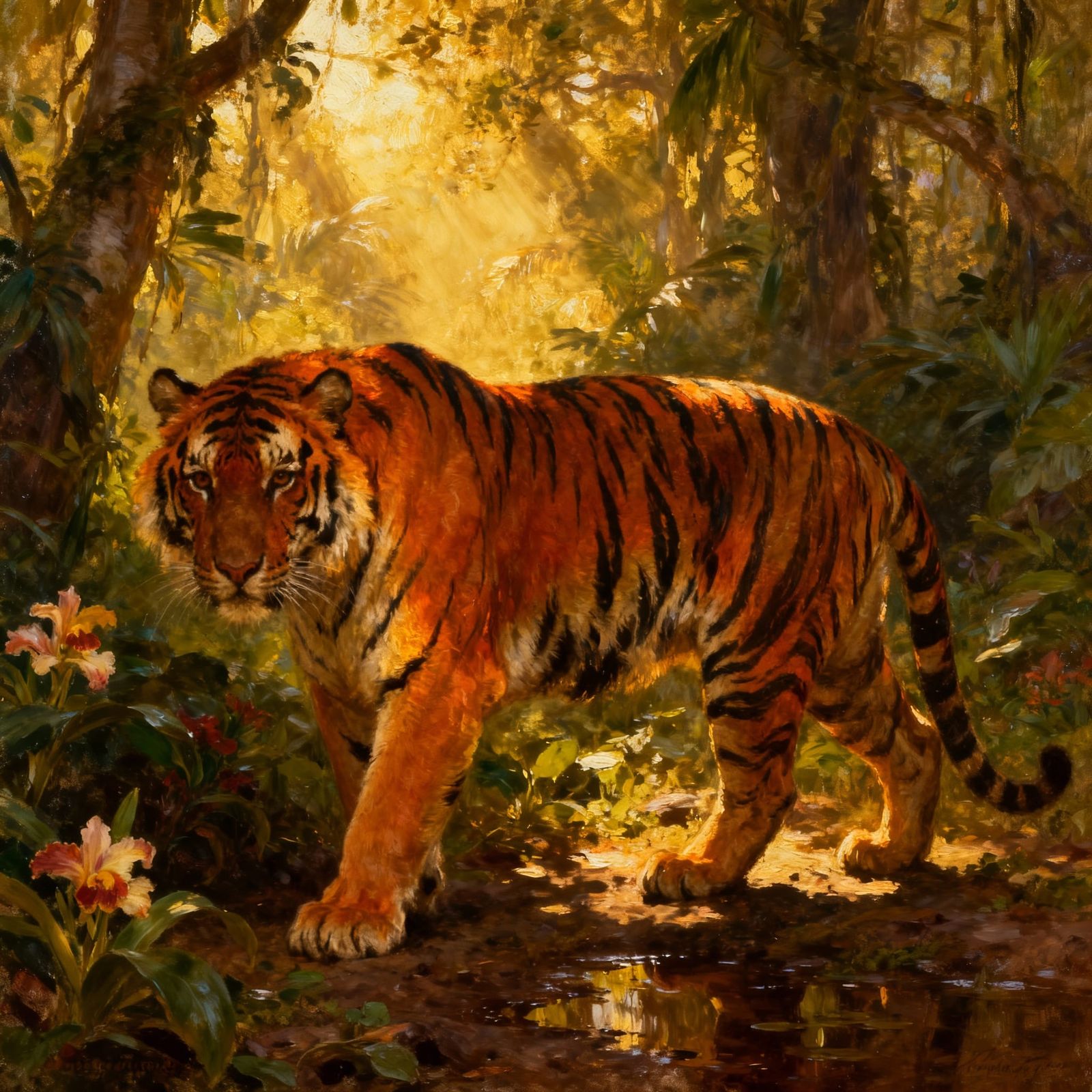 Tiger on the prowl  by @Selenia Darkangel