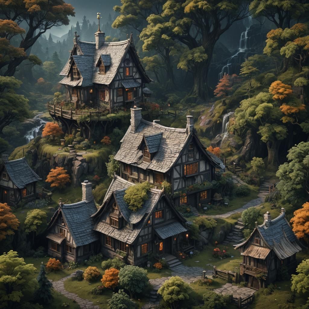 Dark Cottage-Core Fantasy Art in Unreal Engine