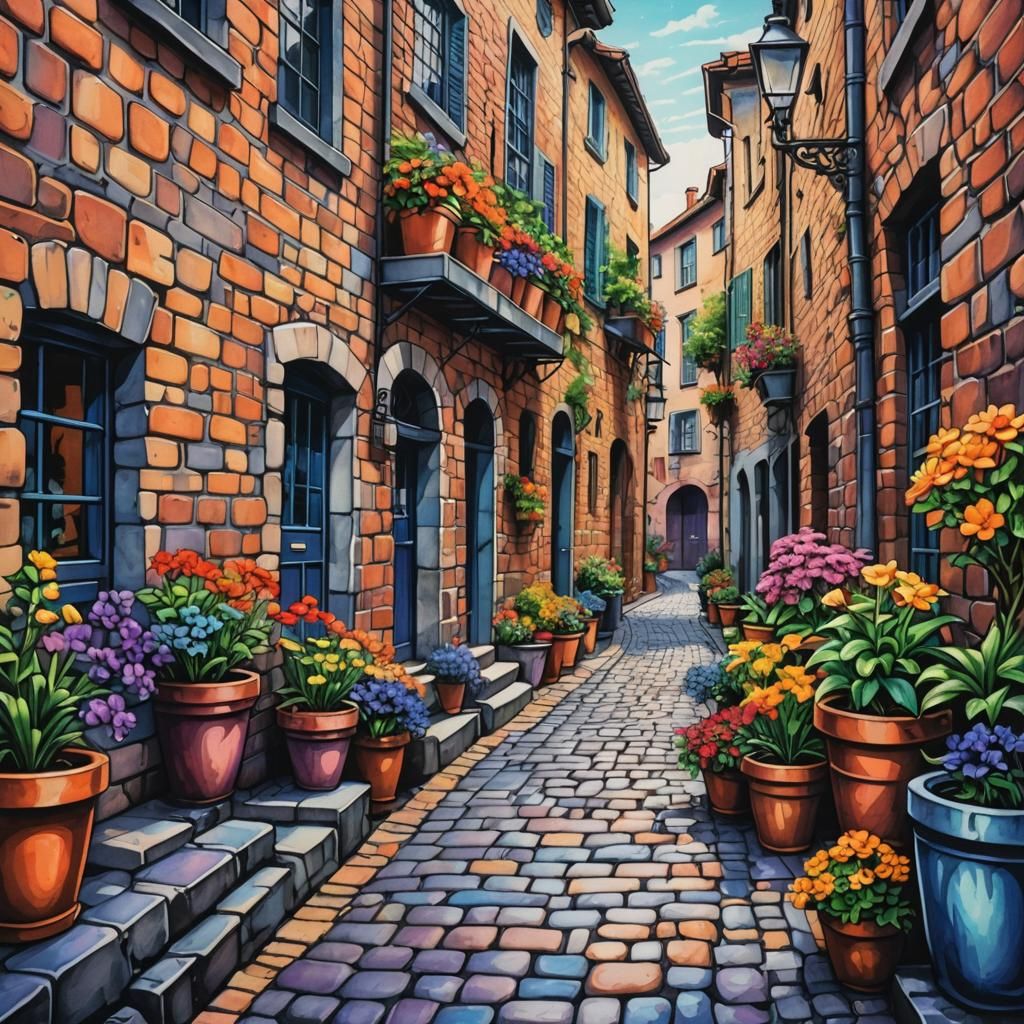 Cobblestone ...  by @Inkrose115