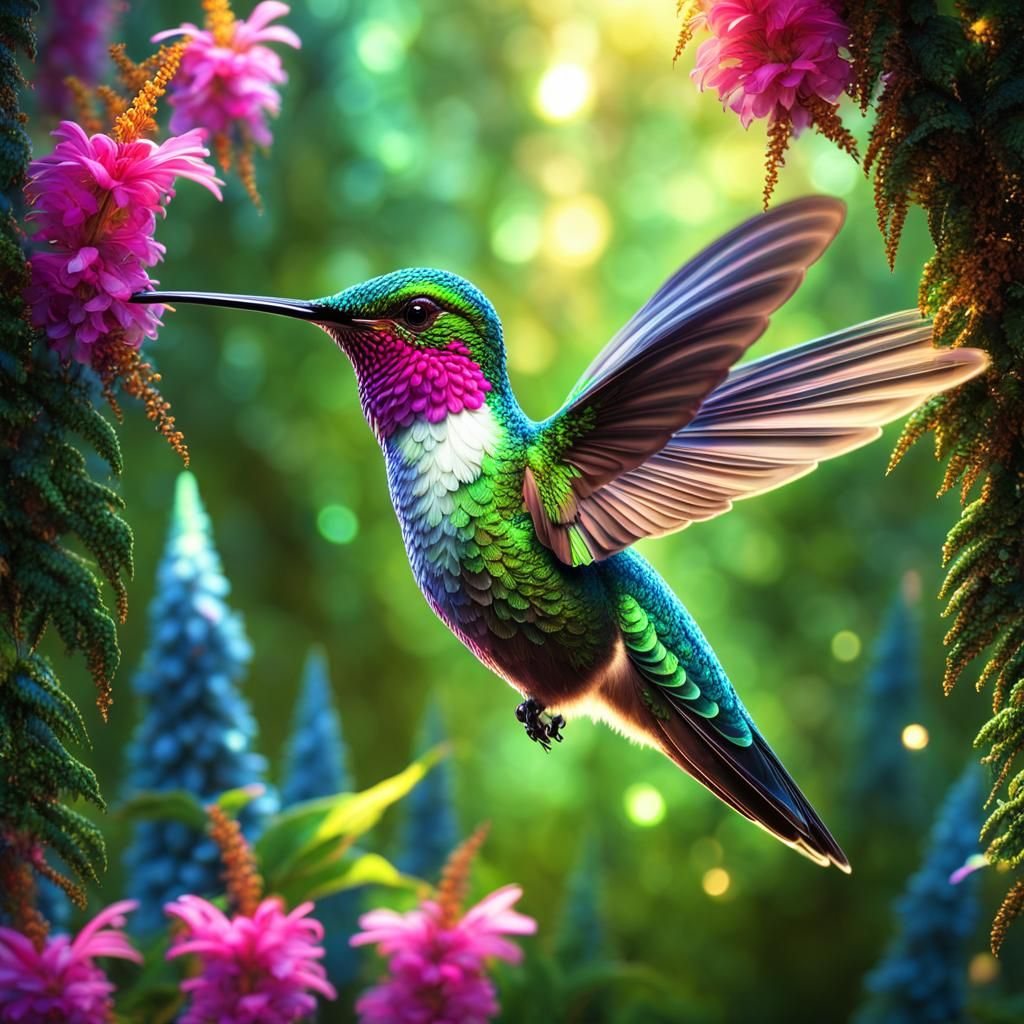 Lovely Hummer  by @Yanciepants