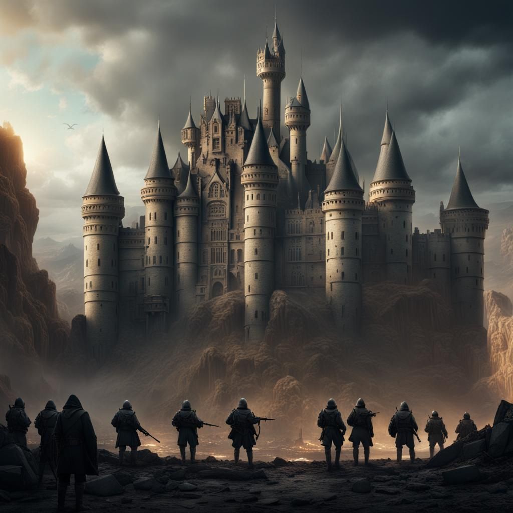 Castle Surrounded by Guardsmen
