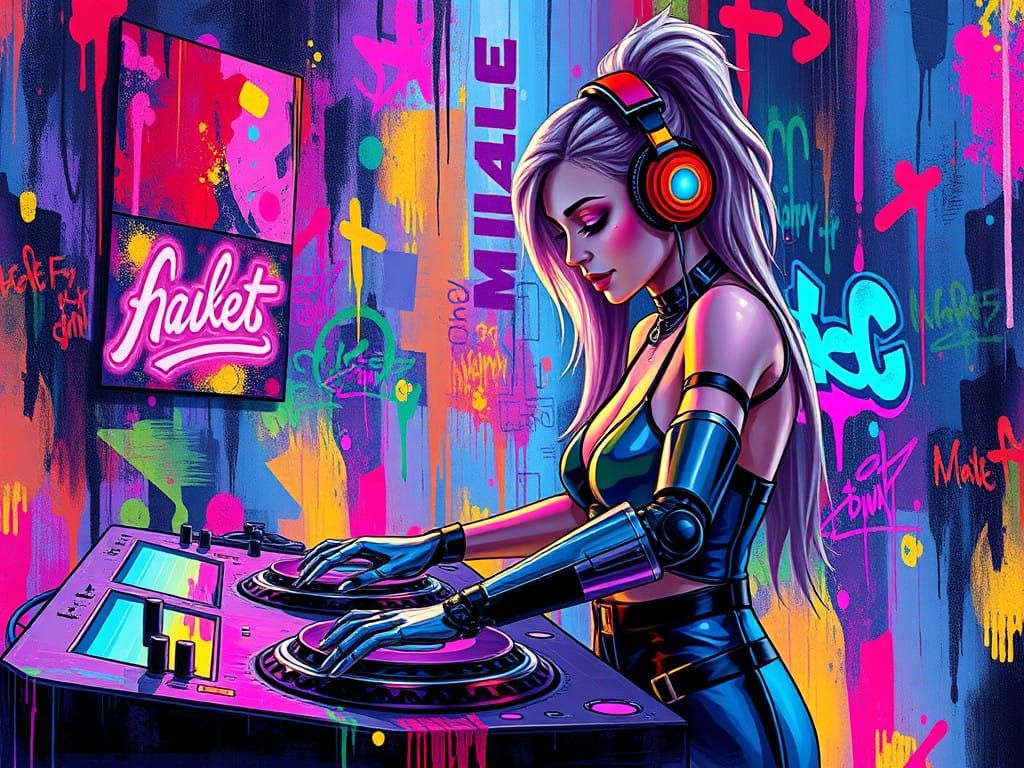 Djane in club  by @LeMomma