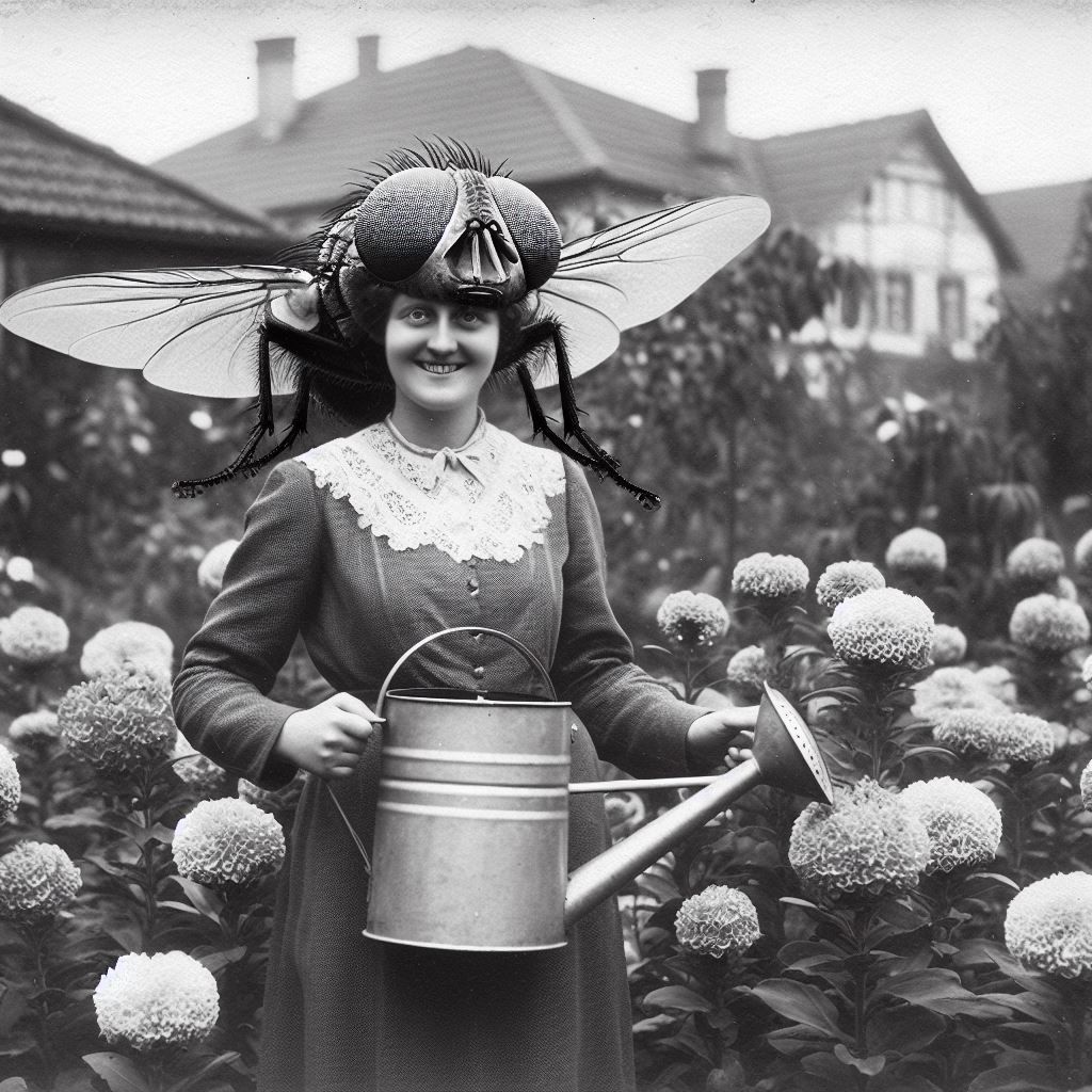 With Friend in the Garden