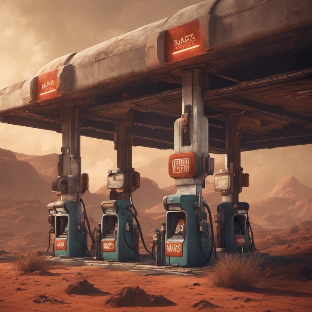 Gas station on Mars