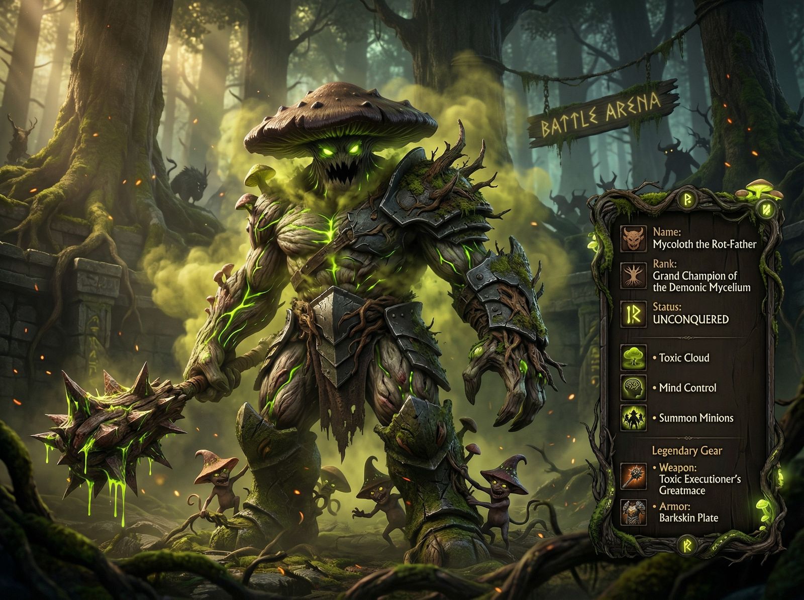 Mycoloth the Rot-Father - Grand Champion of the Demonic Mycelium