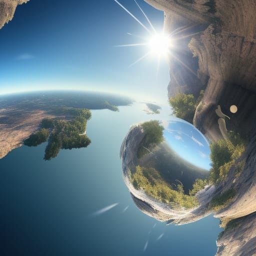 The world seen through the eyes of a fly, epic masterpiece, ...