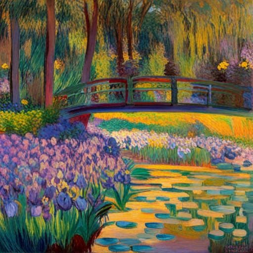 garden inspired Claude Monet