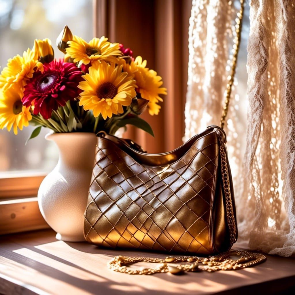 Purse in a cozy room