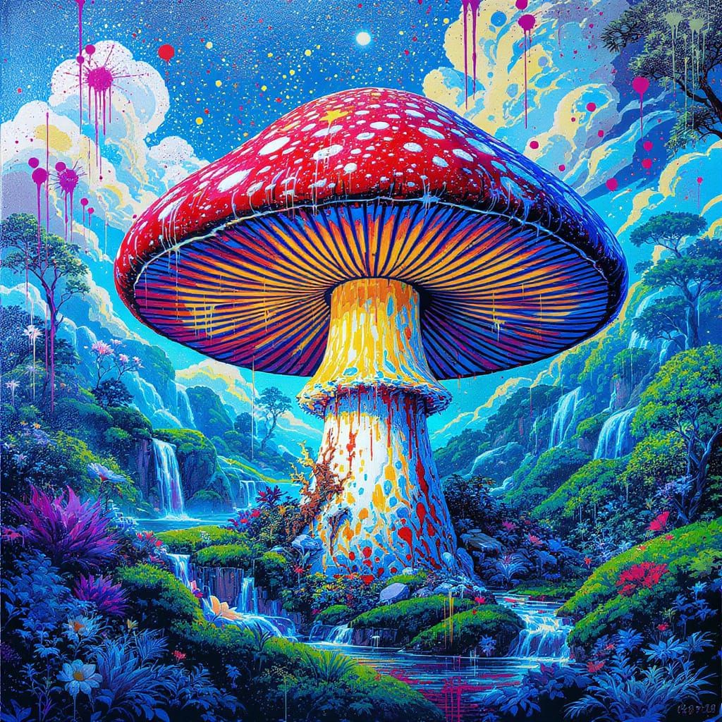 Giant mushroom  by @Renni