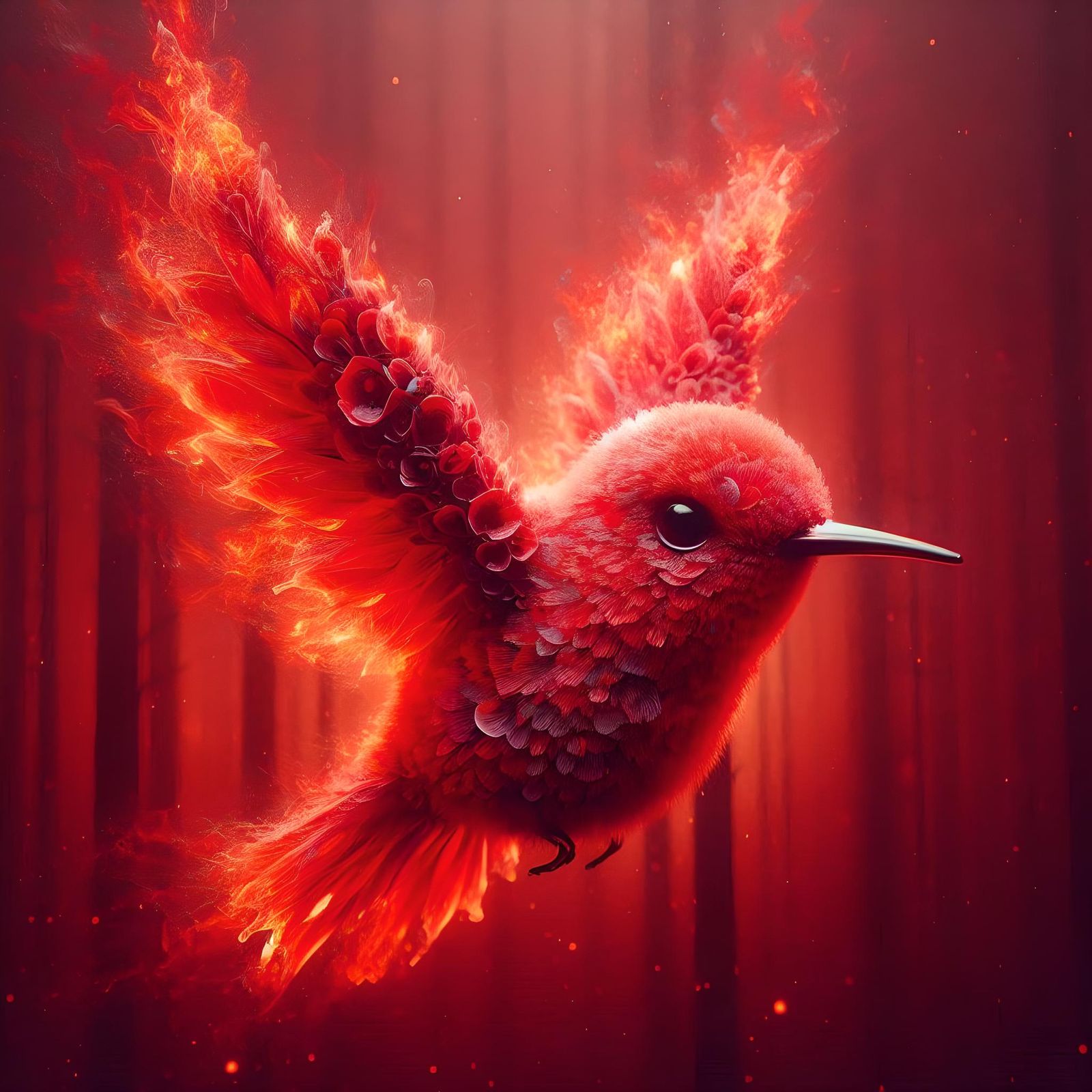 Fiery Red Hummer