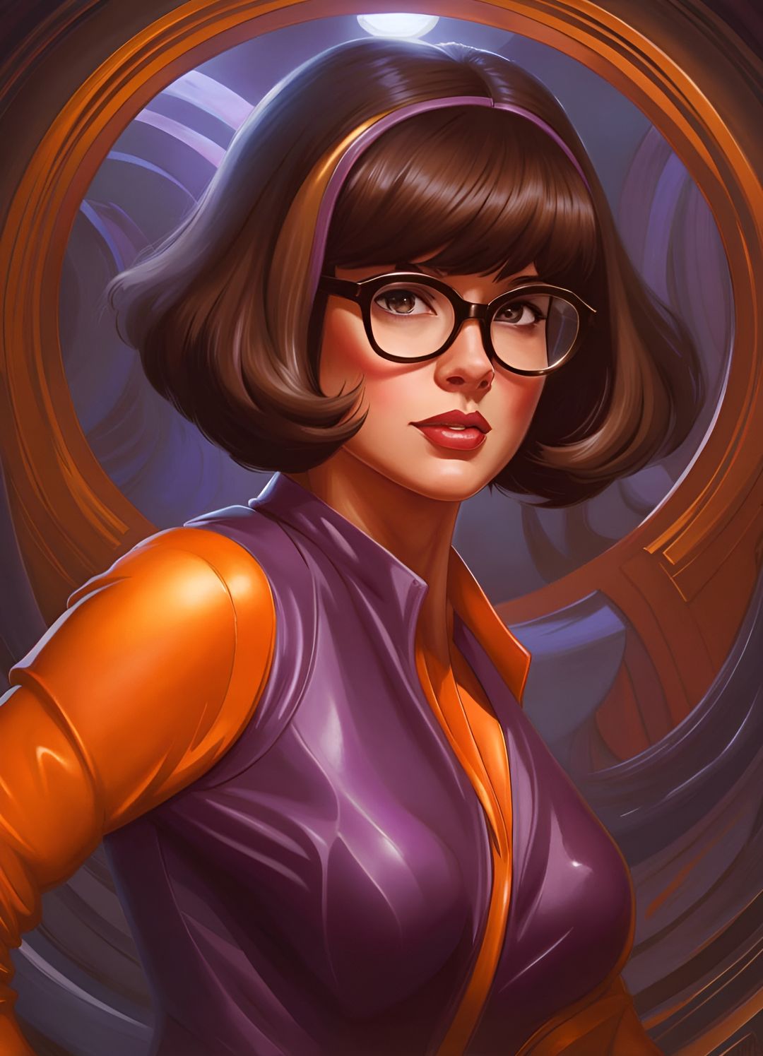 Velma Dinkley as a Ruggedly Handsome Heroine - AI Generated Artwork