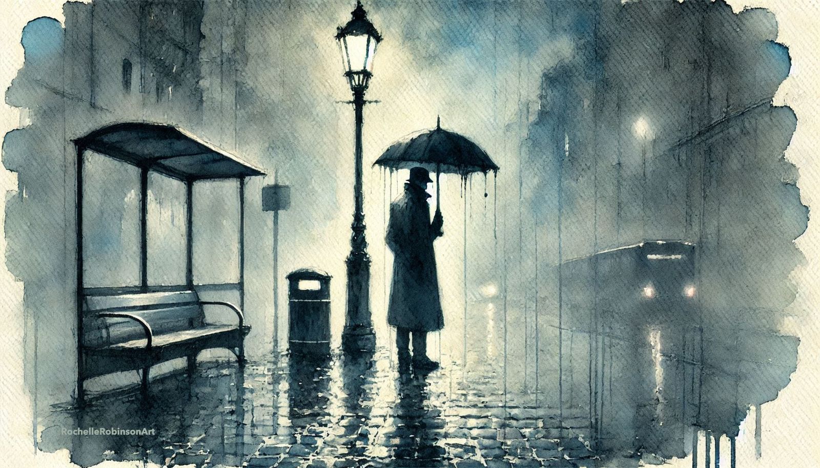 Man in Rain