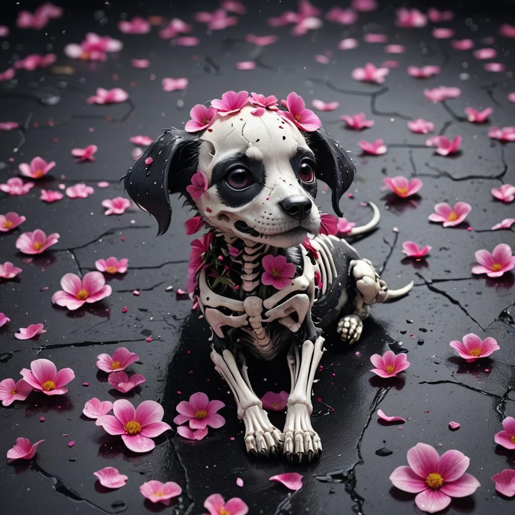 skeleton dog  by @Millie13
