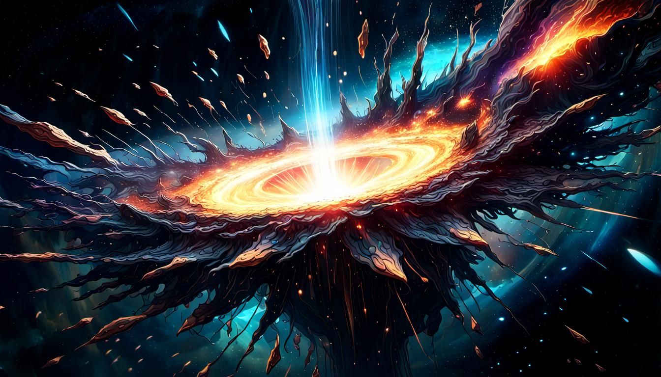 A tear in the fabric of reality  by @Jdogbites