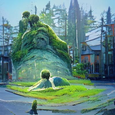 What an odd place to put a statue
