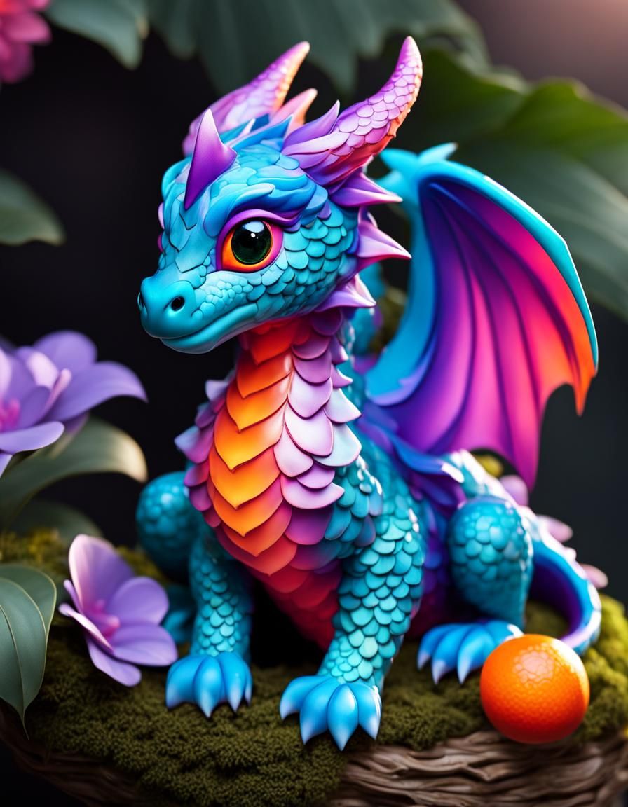 Baby Dragon - AI Generated Artwork - NightCafe Creator