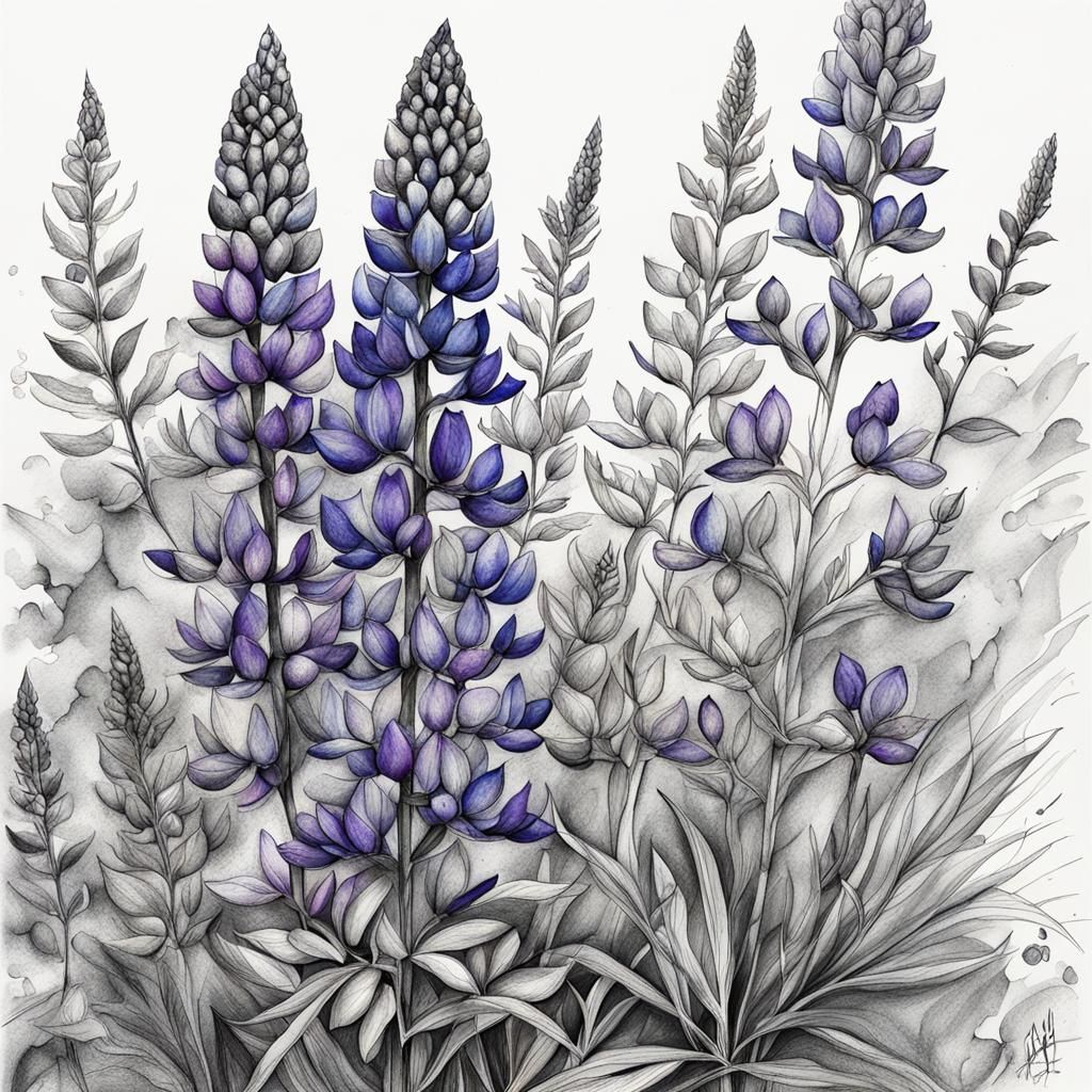 Lupine  by @Jennijen