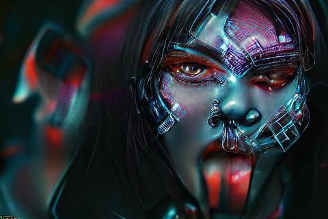 Face dream ligament cyberpunk | artstation