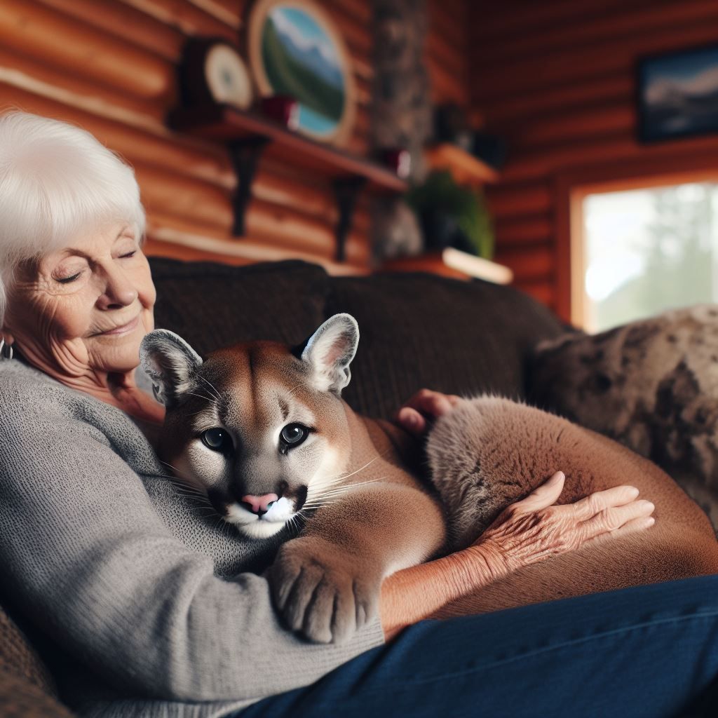 Granny's Mountain Lion, Fluffy!