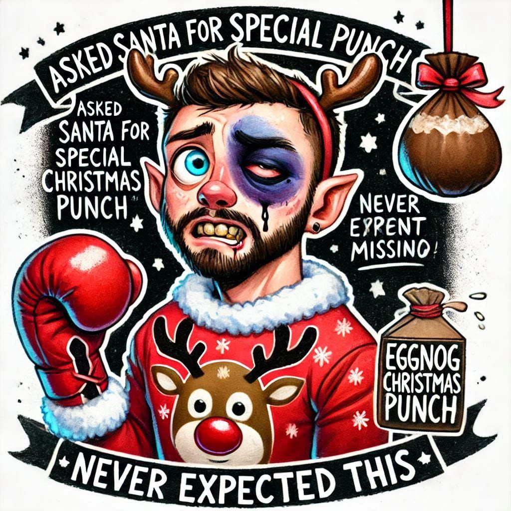 Asked Santa for special Christmas punch never expected this