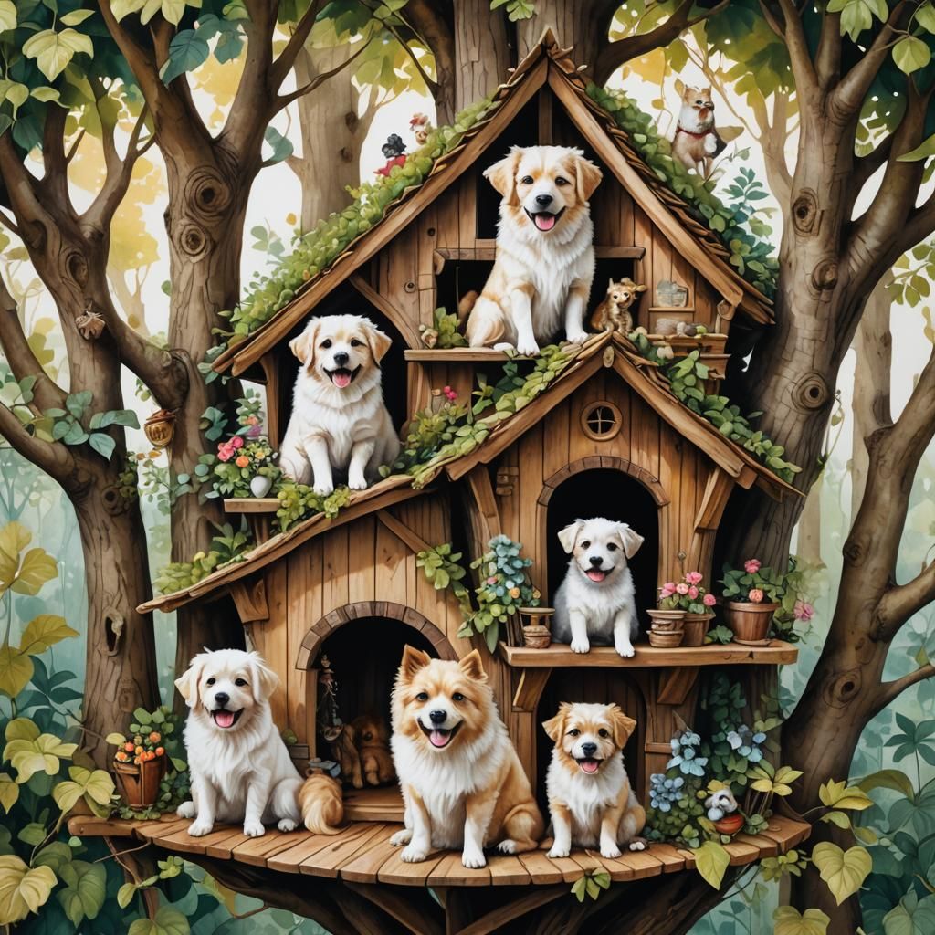 dog treehouse