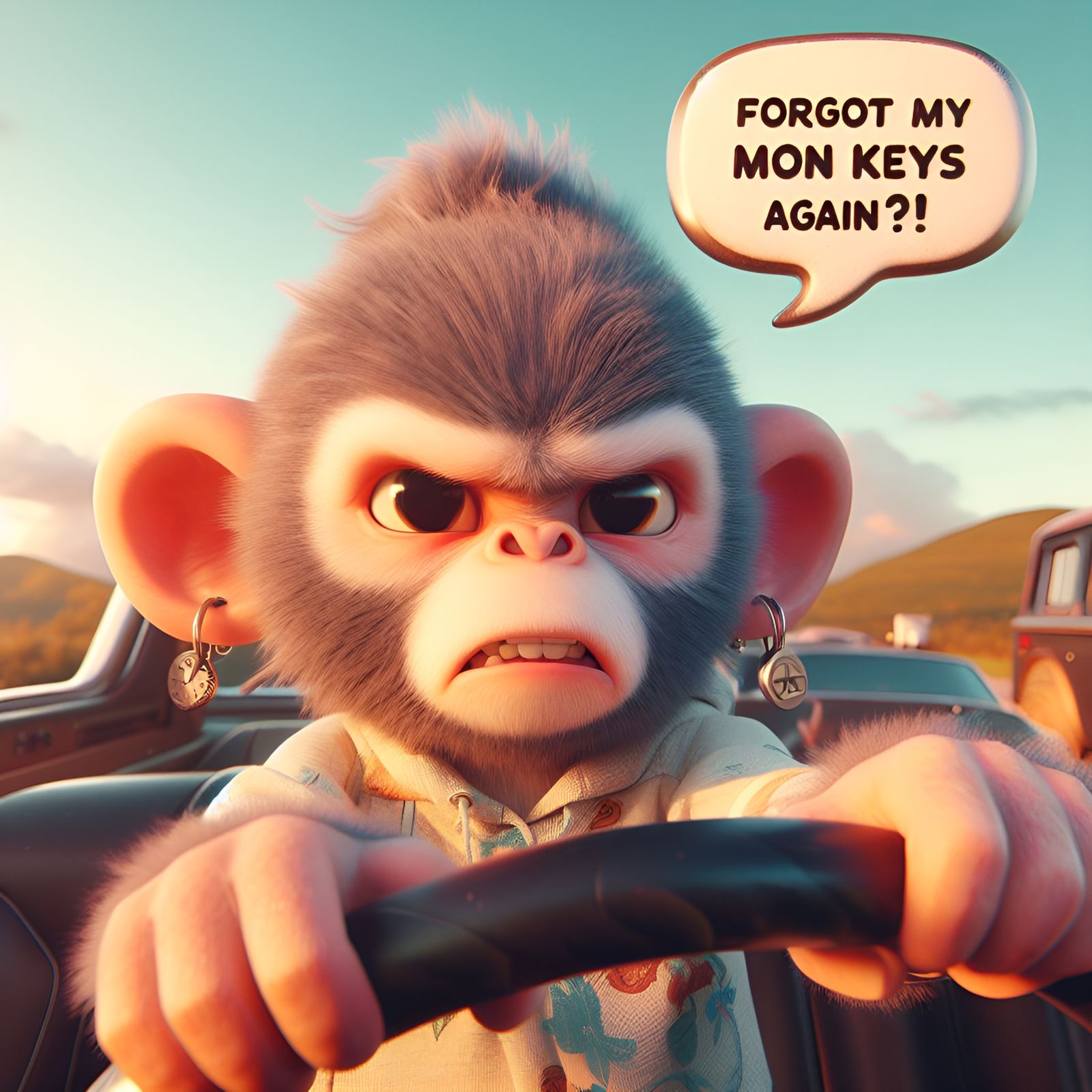 Forgot my mon keys again?!