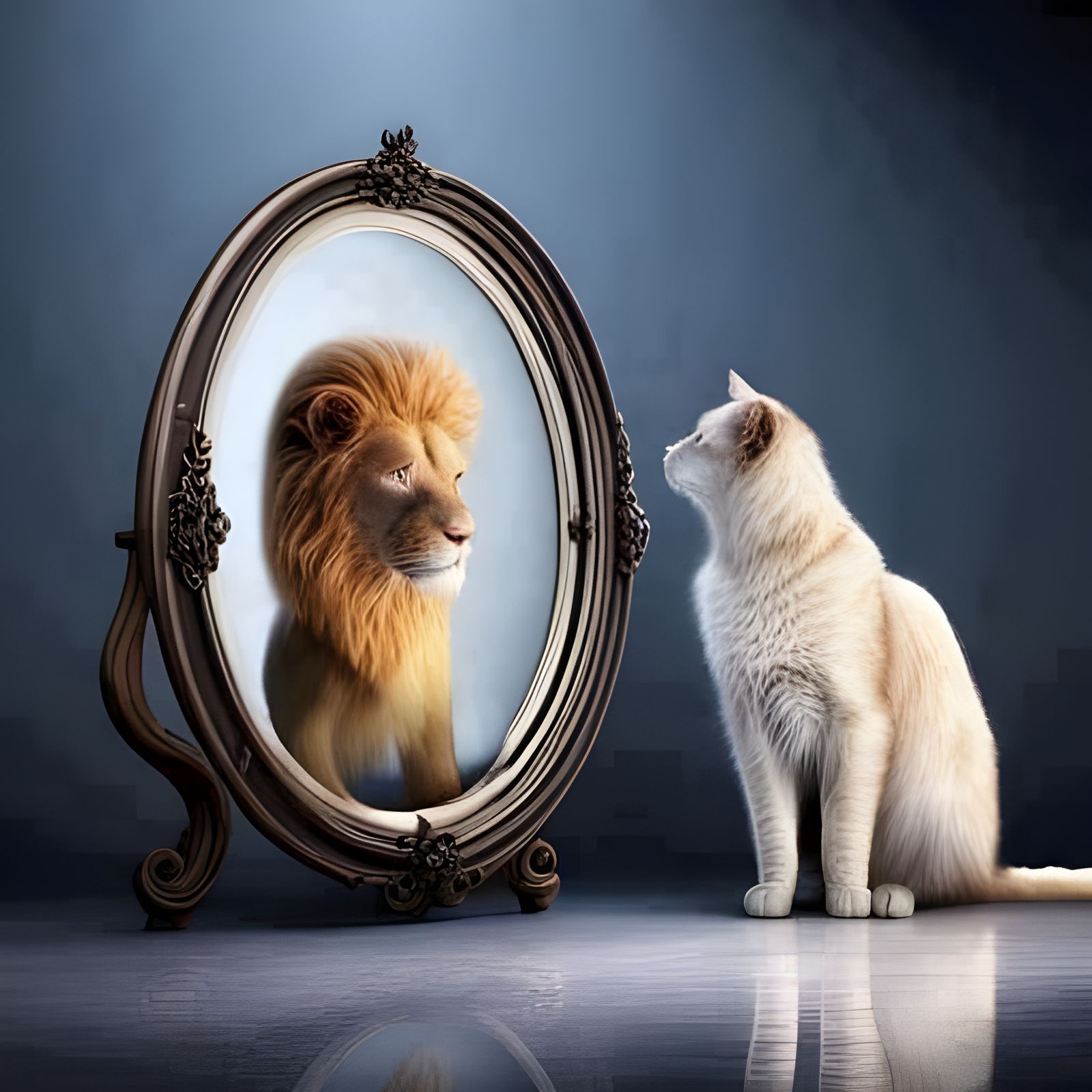 How My Cat Sees Himself  by @Alicia Hopkins