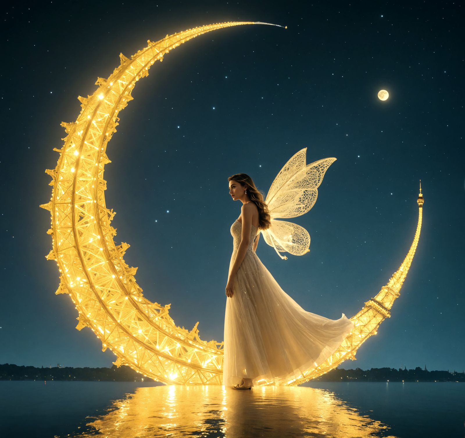 Over the moon to see Eiffel Tower