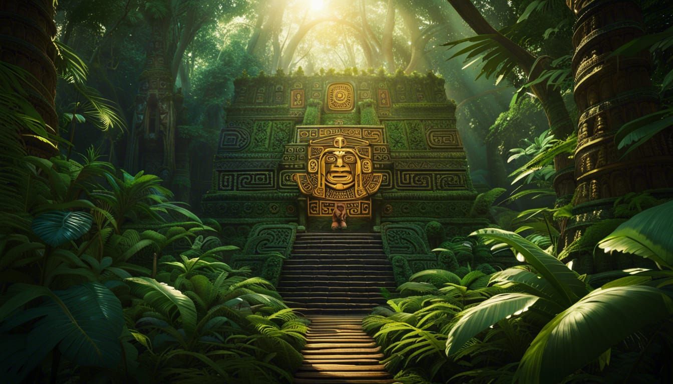 An aztec maze - AI Generated Artwork - NightCafe Creator