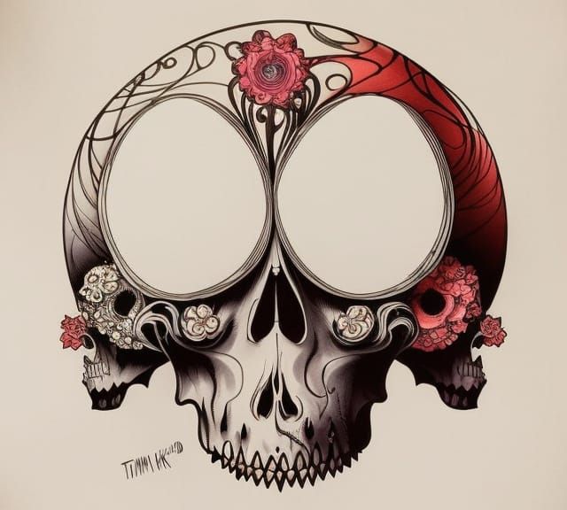 flower skulls